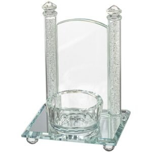 Porte-bougie en cristal pour bougie souvenir 13*12 cm