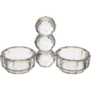 Élégante salière et poivrière en cristal 12*14 cm