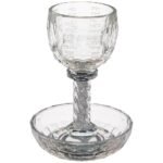 Verre Kiddouch Cristal Rivières Bible 16cm - Judaica Premium