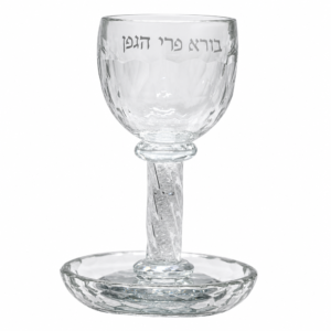 Verre Kiddouch Cristal Chabbat Fêtes