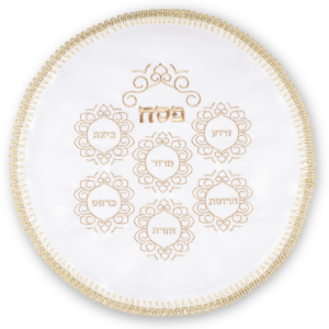 Mappa Matsot Pessah Brodée Or - Satin 47cm | Judaica